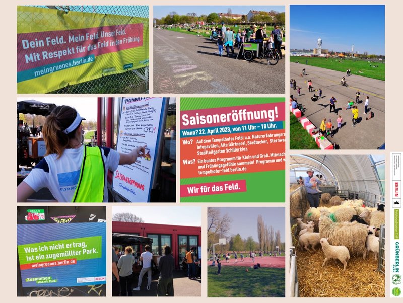 Bild-Collage 'Wir für das Feld'